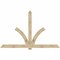 Ekena Millwork Redmond Rough Sawn Timber Gable Bracket, Douglas Fir, 108"W x 68"H x 2"D x 6"F, 15/12 Pitch GBW108X68X0206RED00RDF - alternate 1